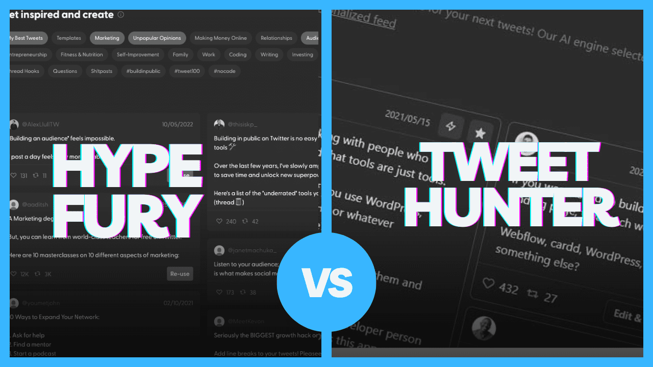 hypefury vs tweethunter