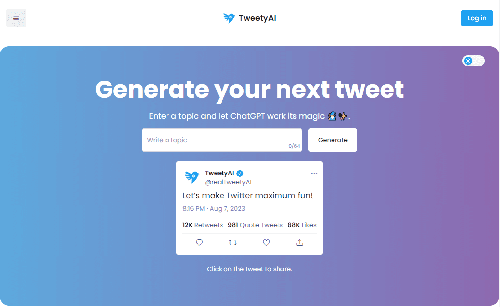 21 Best AI Tweet Generation Tools in 2023: A Comprehensive Guide 12