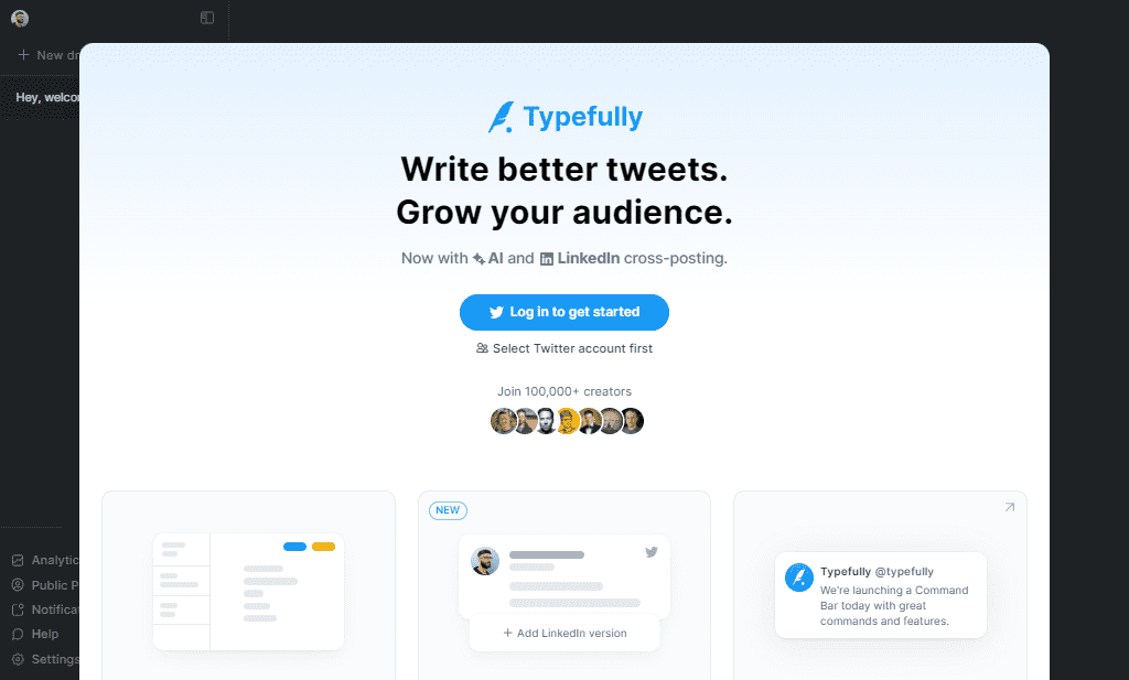 Typefully  - Best Twitter Automation Tools