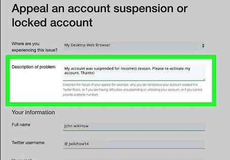 Recover a Suspended Twitter Account